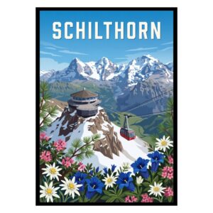 Schilthorn Piz Gloria Switzerland Poster