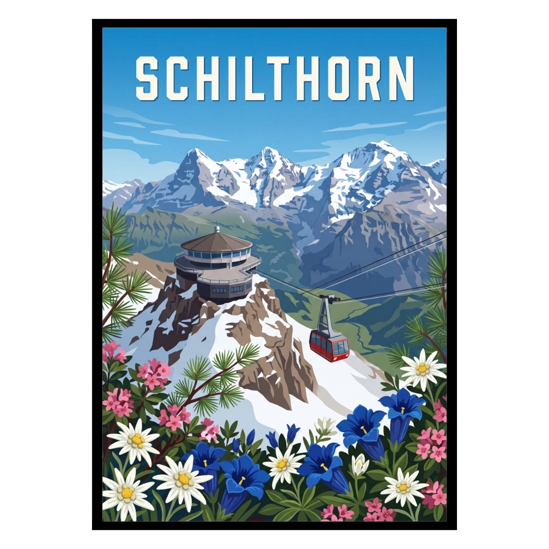 Schilthorn Piz Gloria Switzerland Poster