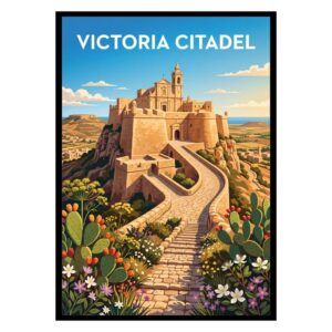 Victoria Citadel Malta Poster