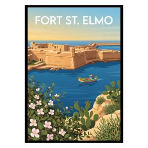 Fort St. Elmo Malta Poster