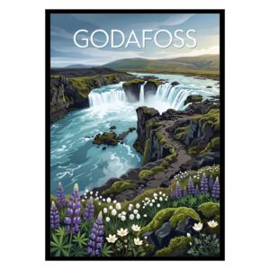 Godafoss Iceland Poster