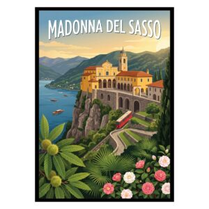 Madonna del Sasso Sanctuary Switzerland Poster