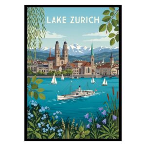 Lake Zurich Switzerland Poster
