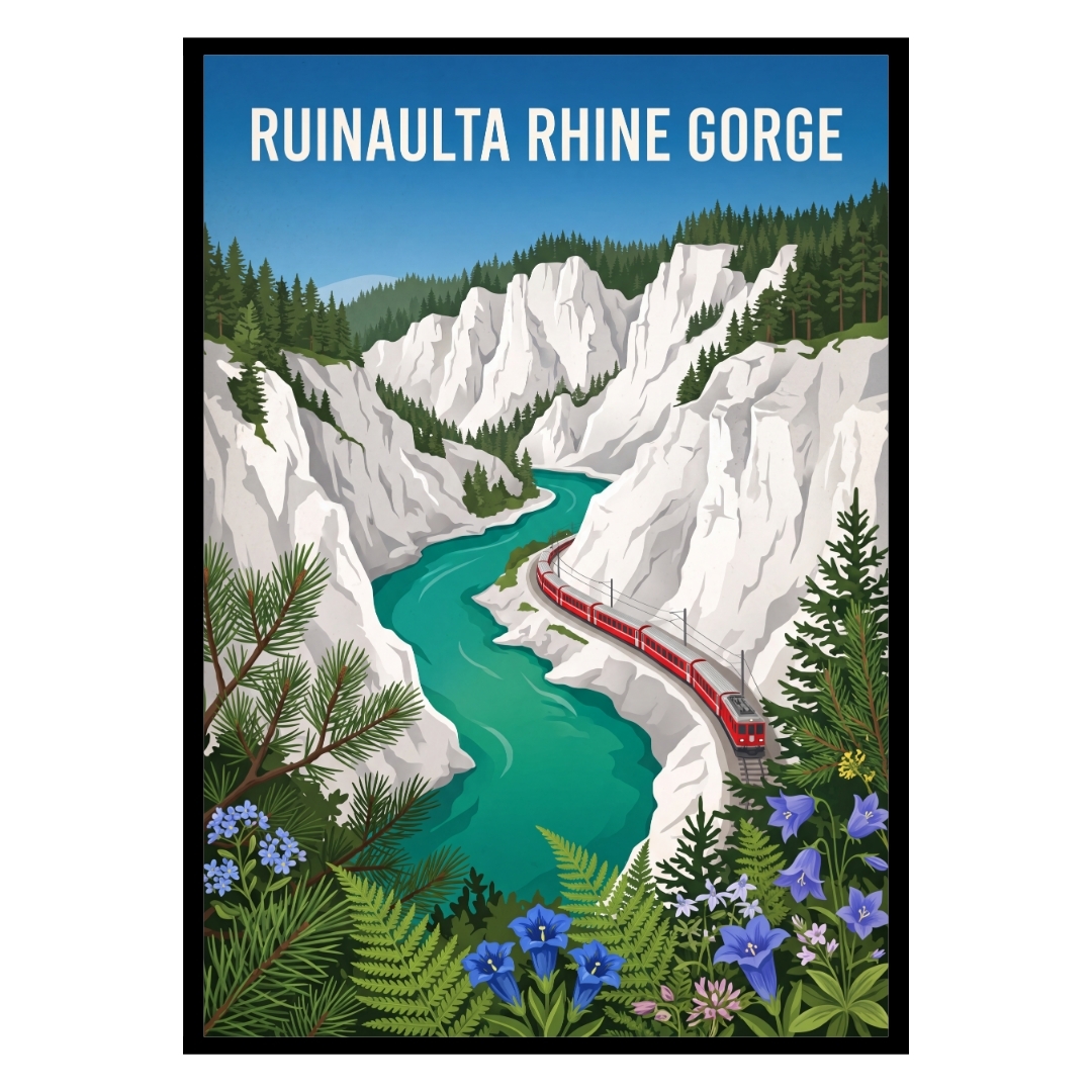Ruinaulta Rhine Gorge Switzerland Poster