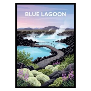 Blue Lagoon Iceland Poster