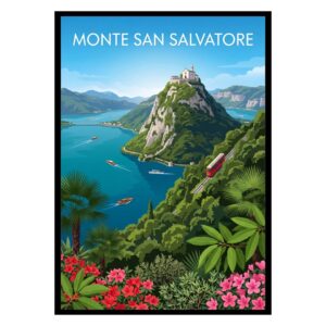 Monte San Salvatore Switzerland Poster
