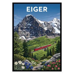Eiger Mountain Switzerland Poster