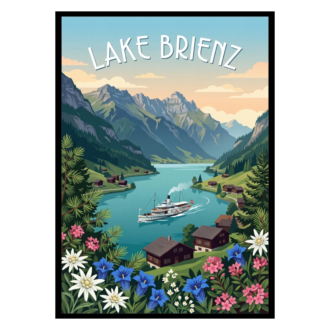 Lake Brienz Switzerland Poster