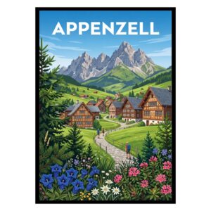 Appenzell Village Switzerland Poster