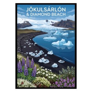 Jökulsárlón Glacier Lagoon Iceland Poster