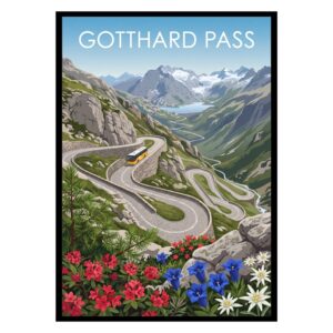 Gotthard Pass Switzerland Poster