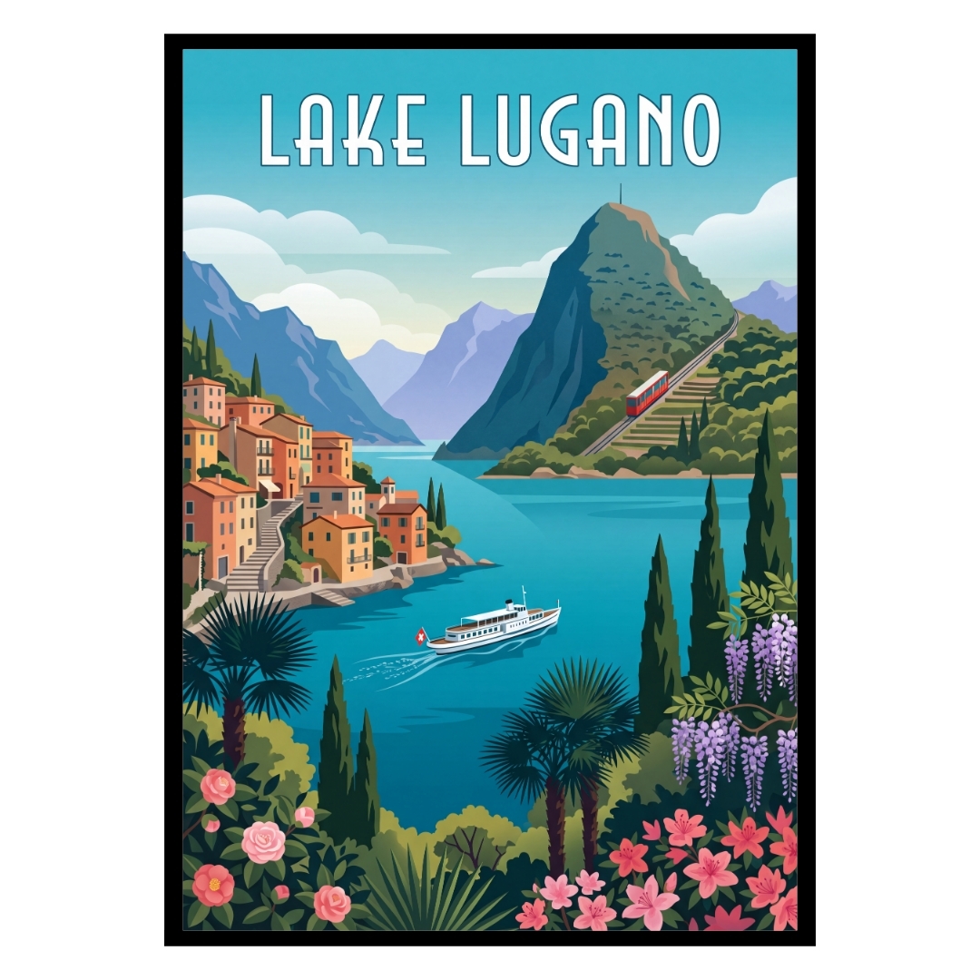 Lake Lugano Switzerland Poster