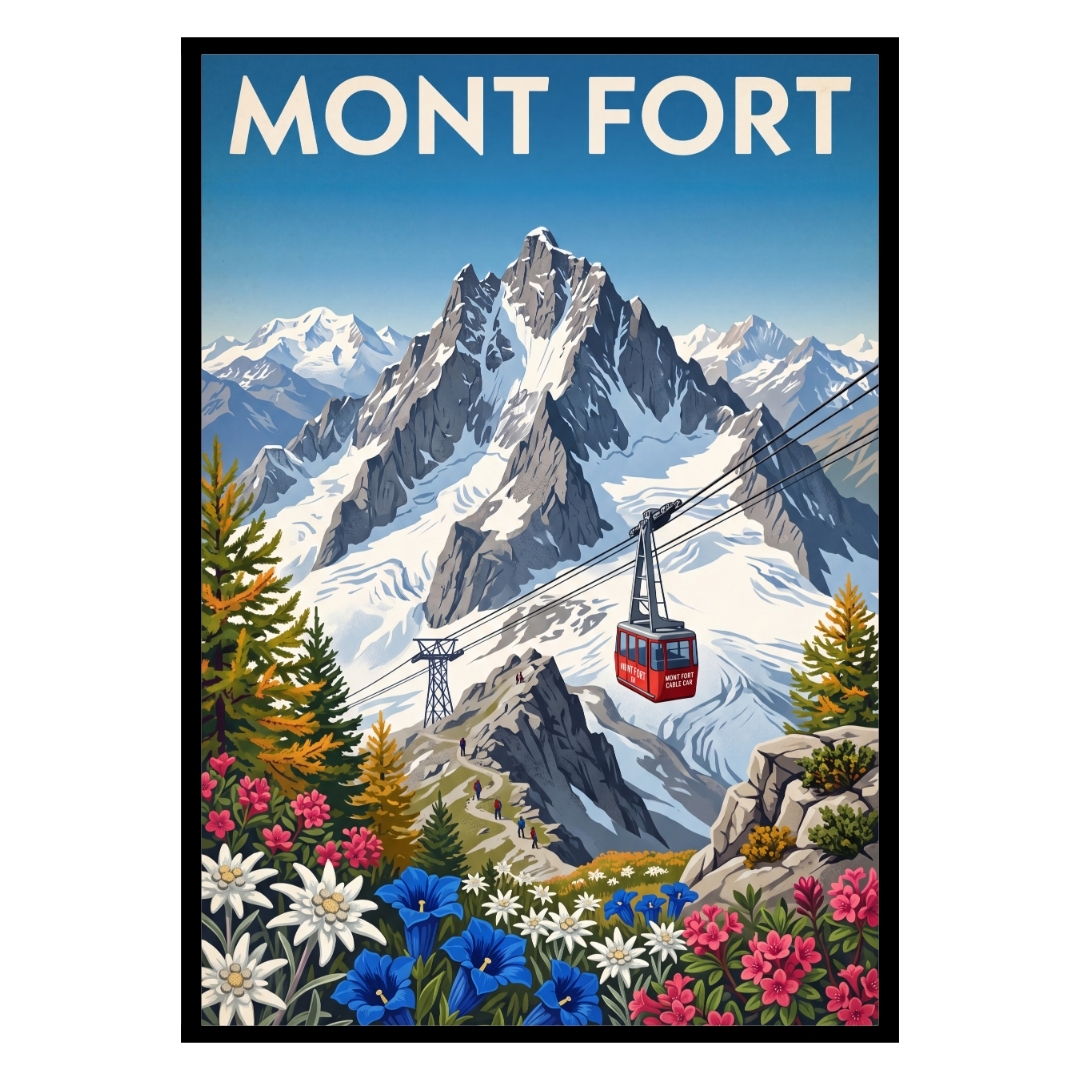 Mont Fort Peak Switzerland Poster