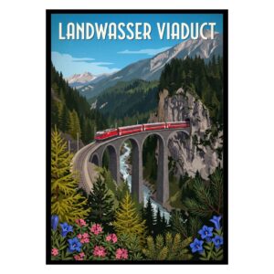 Landwasser Viaduct Switzerland Poster