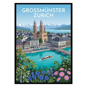 Grossmünster Zurich Switzerland Poster