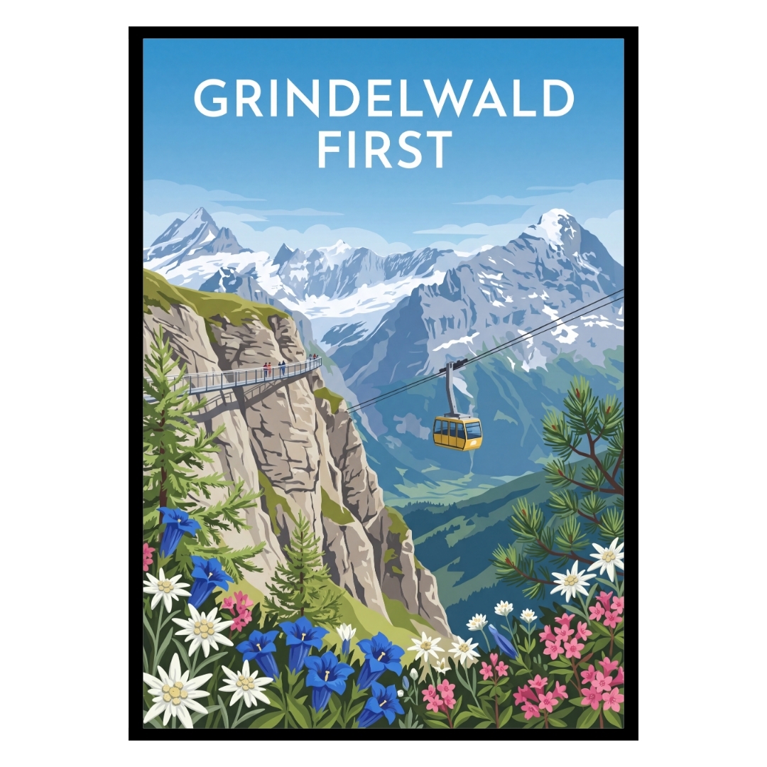 Grindelwald First Switzerland Poster