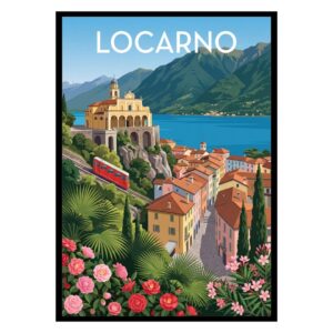 Locarno Old Town Switzerland Poster