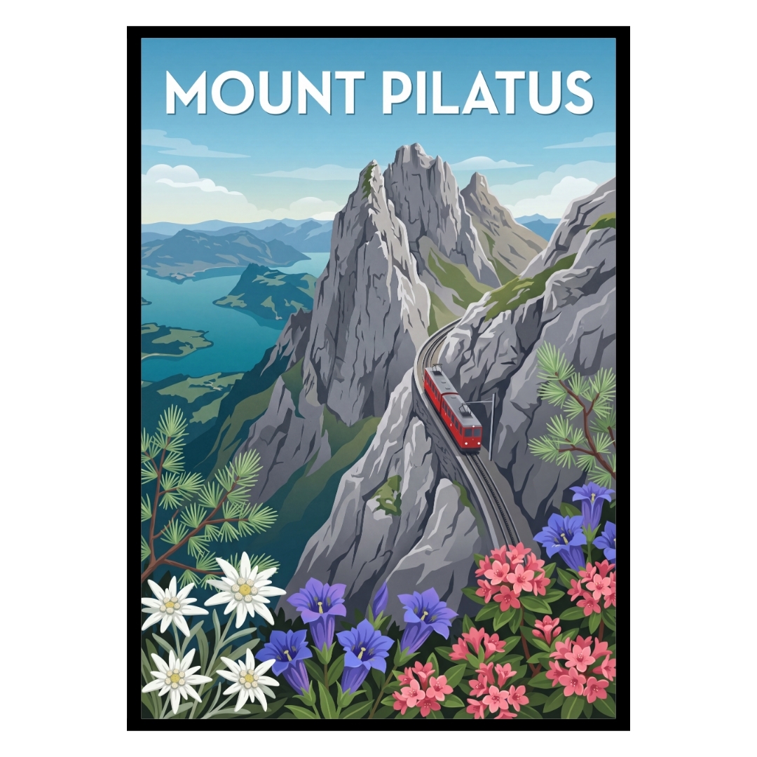 Mount Pilatus Switzerland Poster