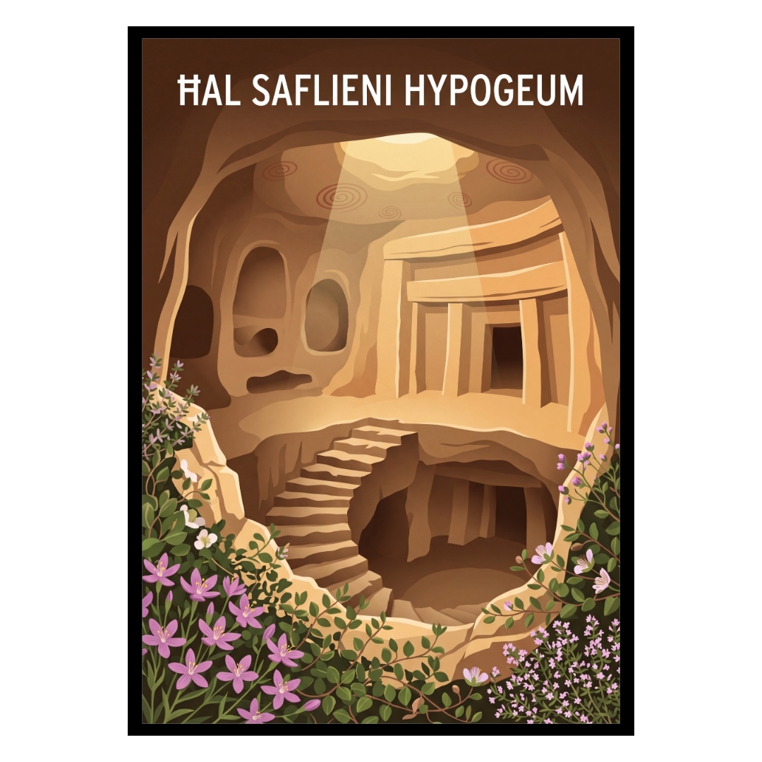 Ħal Saflieni Hypogeum Malta Poster