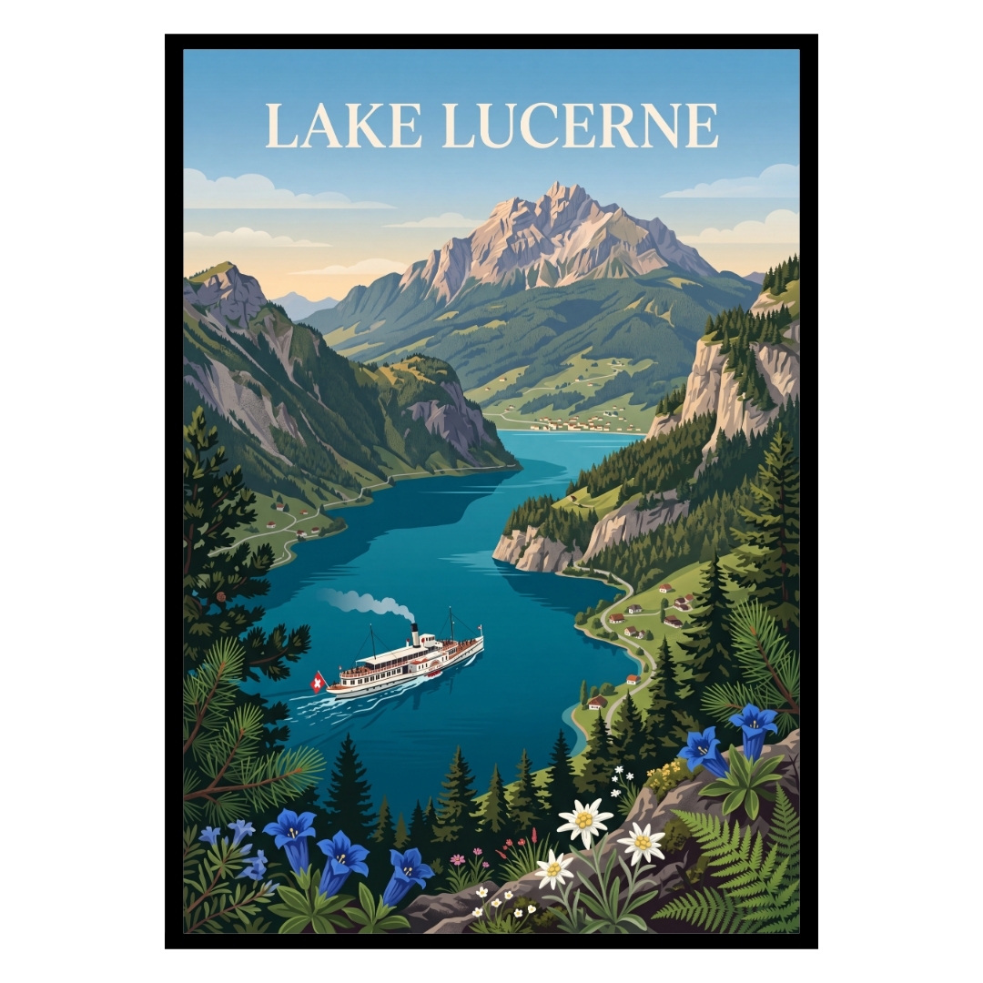Lake Lucerne Switzerland Poster