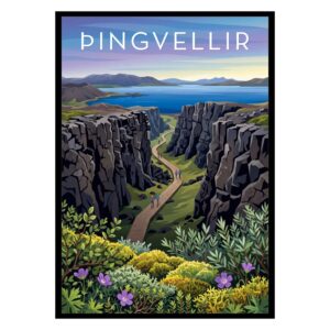 Þingvellir National Park Iceland Poster