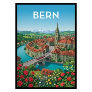 Bern Old Town Switzerland Poster